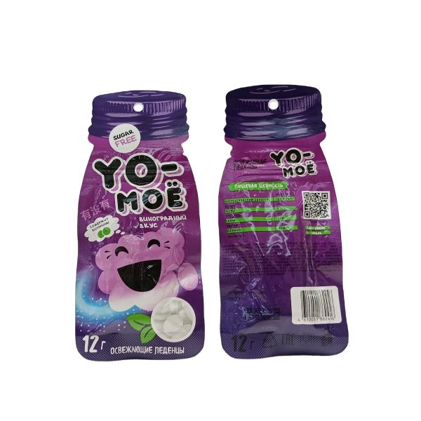 Quality Smooth and Melty Mints Sachet Packing Sugar Free Grape Flavors Vitamin Healthy Mints Candy Manufacturer wholesale