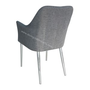 Elegant Fabric Upholstered Dining Chairs , Resilent Spong Unique Dining Chair