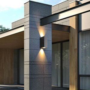 Rectangle Modern LED Wall Lamp Dimmable LED Wall Sconce Light 12W Waterproof