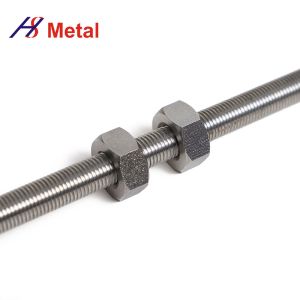 TZM / MoLa Material Molybdenum Products Rod M5 M8 M10 M12 With Thread