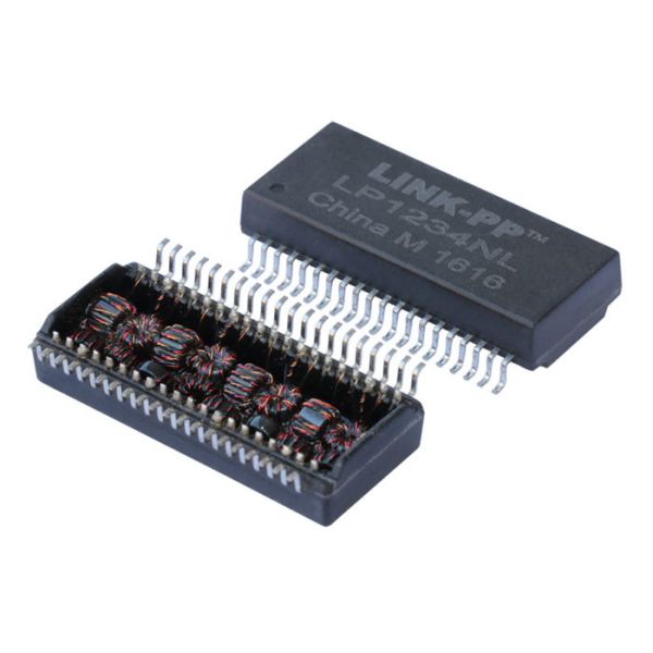 HX1234NL Telecom Transformer , Quad Port Lan Transformer 10/100 Base - TX Auto