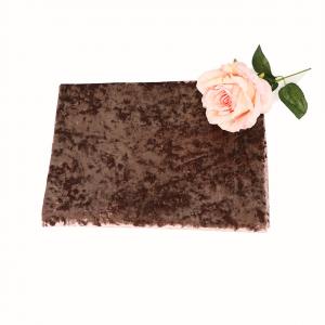 Cheap 260gsm Crushed Velvet Upholstery Fabric 75D 72F 100% Polyester for sale