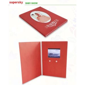 Cheap Promotional Digital Greeting Cards &amp; Video Wedding Invitation Booklets With Touch Screen for sale