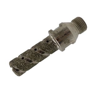 60MM Length Silver Electroplated Finger Bit Diamond Drilling Tool for Granite