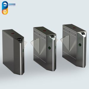 China Arms Synchronization Flap Barrier Turnstile With Organic Glass Wing on sale