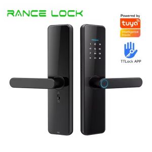 Tuya Wifi Electronic Door Lock 35mm - 55mm Smart Card Door Lock Password Key