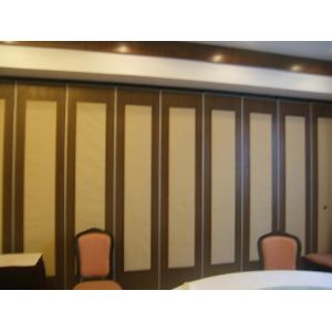 Commercial Folding Sliding Movable Wall Partitions On Wheels 16000mm Height