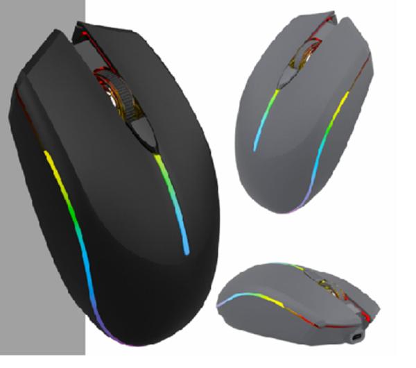 2.4G And Bluetooth Dual-mode Connectivity Mouse 500mAh Rechargeable Battery