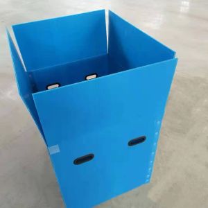 Plastic Turnover Box PP Hollow Board Corrugated Sheet With Velcro and totes