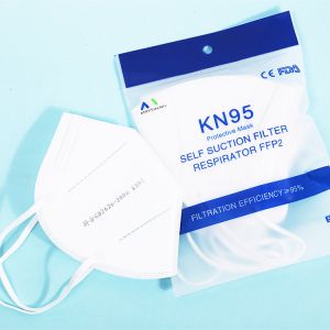 Hypoallergenic Foldable Face Mask , Melt Blown Nonwoven Fabric KN95 Dust Mask