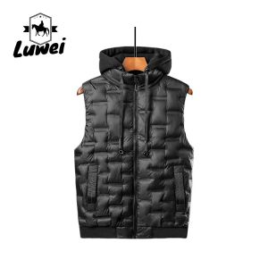 Customs Logo Windproof Lightweight Quilted Puffer Utility Gilet Mens Vest Men's