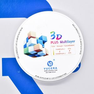 YUCERA 16 Color 3D Plus 1500 ℃ Multilayer Zirconia Block