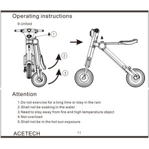 AOWA Folding E Scooter Waterproof Electric Foldable Scooter With CE Certificatio