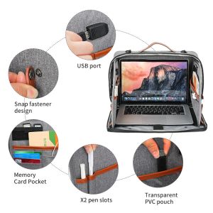 2024 New Large Capacity Water Proof Custom Laptop Bags 1.8kg with Shoulder Strap