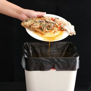 OK Compost Certified Drawstring Plastic Trash Bag On Roll Eco Friendly Waste