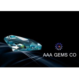 VVS1 Synthetic Blue Pear Shaped Moissanite Loose Diamond RI 2.65 - 2.69
