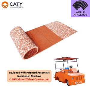 EPDM Rubberized Track Surface Prefabricated Vulcanized Rubber Track With