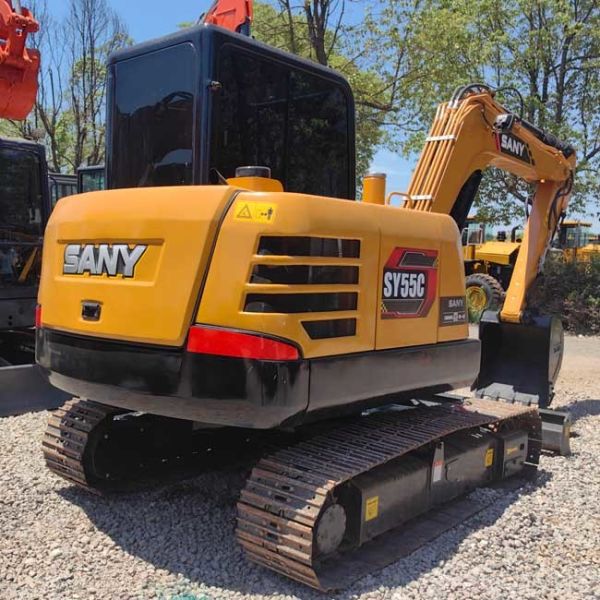 5.5tons 0.1m3 Bucket Capacity SANY Used Little Crawler Excavator SY55C