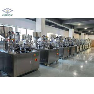 Automatic Aluminum Tube Filling and Sealing Machine for Cosmetics 1200BPH