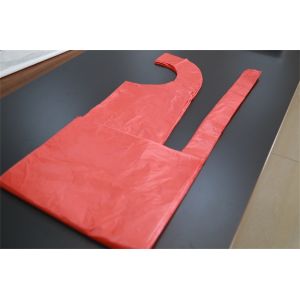 Disposable Plastic Aprons On A Roll Flat Pack , Single Use Plastic Bib Aprons