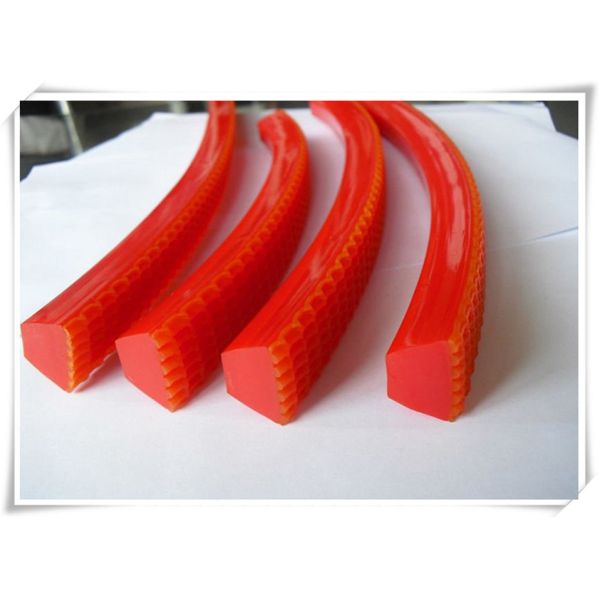 Quality Red PVC Super Grip Belt Corrugated Belt abrasion resistance For Textile wholesale