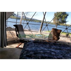 8mGlamping Dome Tent House Resort Tent Big Transparent Window With Flooring