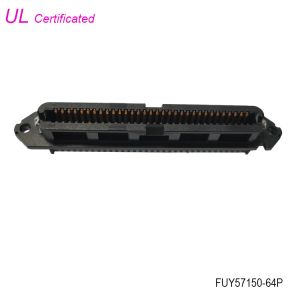 64 Pin Plastic Centronics Connector 32paris IDC Crimping Female Type