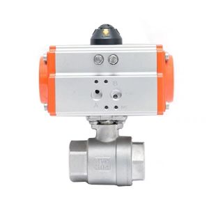 OEM Support 2PC Female Ball Valves with Pneumatic Actuator CF8/CF8m and Thread