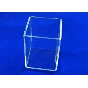 Container Fused Silica Quartz Polishing Grind Edge Safe Long Lifespan