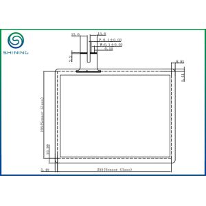 12 Inch Industrial Touch Screen / PCT Panel G + ITO Glass + FPC Structure