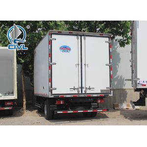 China Sinotruk 3 - 7 Ton Carrier Refrigerated Truck / Cooler Van For Fresh Vegetable And Milk on sale