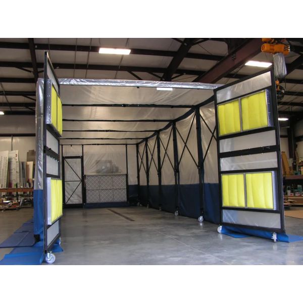 CoatTech Retractable Spray Booth For Industrial Efficiency , Retractable Paint