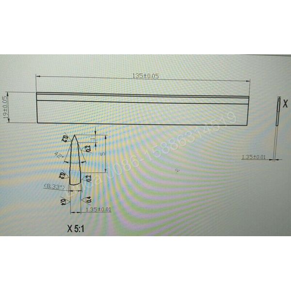 Widia Cemented Tungsten Carbide Strips Fiberglass Wood Cutting Blades Cutter Knife