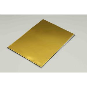 Champagne Mirror Acp Sheet 1220 X 2440MM Antibacterial Exterior Aluminum