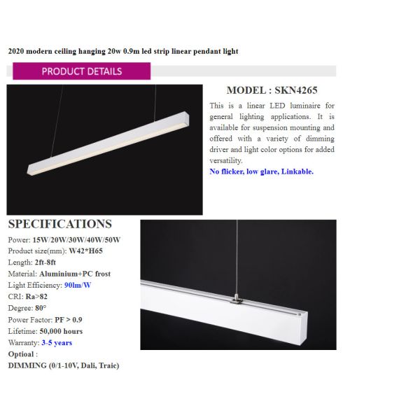 Aluminium 20W 1m LED High Power Wall Washer