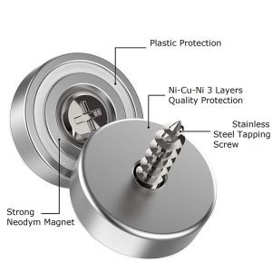 Neomidio Magnets Neodymium Magnetic Cup with Countersunk Hole About 25-30 days