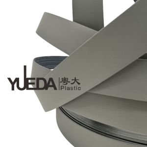 Gray Toned 1mm PVC Edge Banding With Delicate Texture Wear Resistance