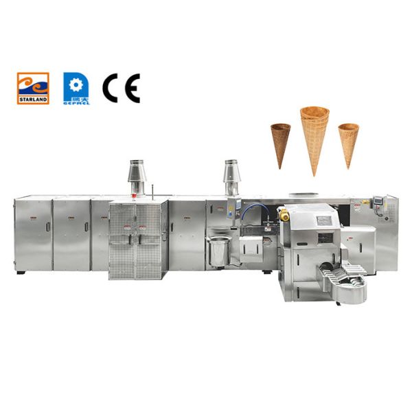 2.0hp Multi - Functional Waffle Egg Roll Production Line 55 Piece 320* 240mm
