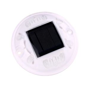 China Underground Traffic Safety PVC Solar Road Stud With Flashing Light 100*100*20mm on sale