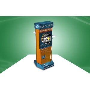 Golf Pole POP Cardboard Display Stands With Eye - catching Design