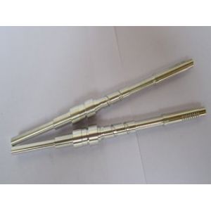 Silver Anodized CNC Custom Aluminum Axle Shafts with Chrome Plating