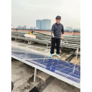 High Altitude Cleaning with Wanlv Sunny Manual Water Spray Brush and 11.4 Meters