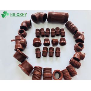 Supply Competitive Pn16 Red Plastic Pipe Fitting PPH Pipe Nipple with SGS