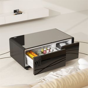 Smart Furniture Design Multifunctional Refrigerator and Coffee Table with 2