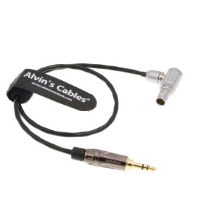 Cheap Red Komodo Timecode Cable Tentacle Sync 3.5mm TRS To EXT 9 Pin Male Right Angle for sale