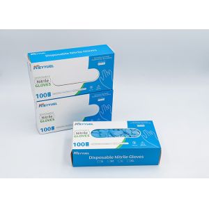 Nitrile Latex Rubber Disposable Exam Gloves Protection Antibacterial Hand​