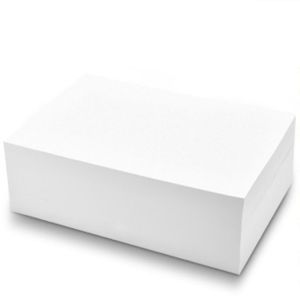 White Folding Cardboard 300gsm Uncoated Ivory Board for Custom Printing