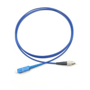 Blue SS Single Mode Fiber Patch Cord G625D Pre Terminated Fiber Cable