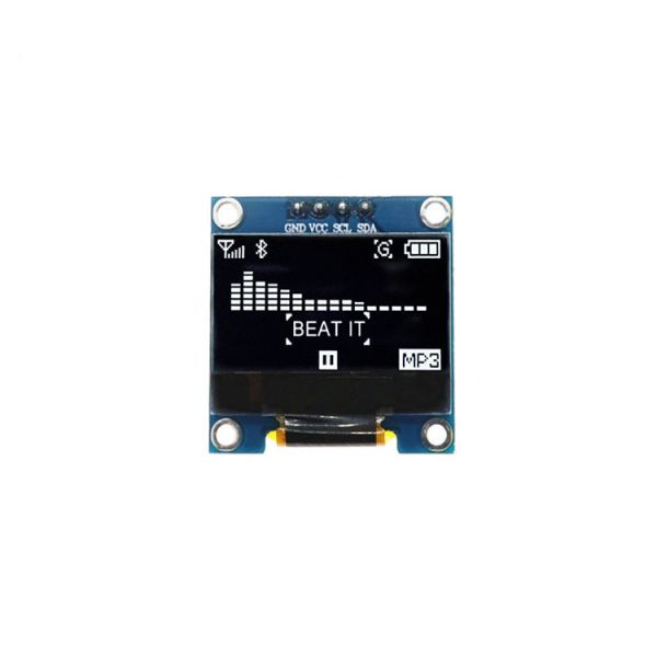 0.96 Inch PMOLED Module, With PCBA, 128x64 Resolution, I2C SPI Interface, Driving IC SSD1306