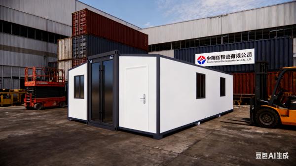 3.75 Tons 56 Square Meters Prefab Folding House with More Than 30 Years Lifespan